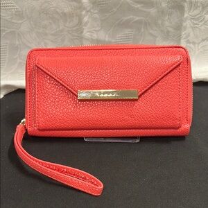 Tahari pebbled wallet (salmon or coral colored) NWOT